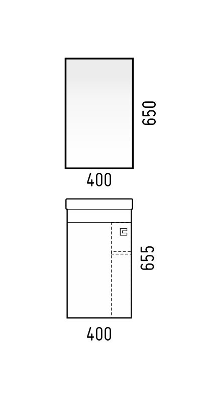 Зеркальный шкафчик в ванную Corozo Комо 40 SD-00000290 белый