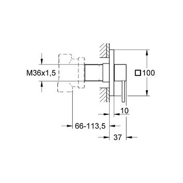 Grohe Allure 19590000 переключатель на 3 положений, хром