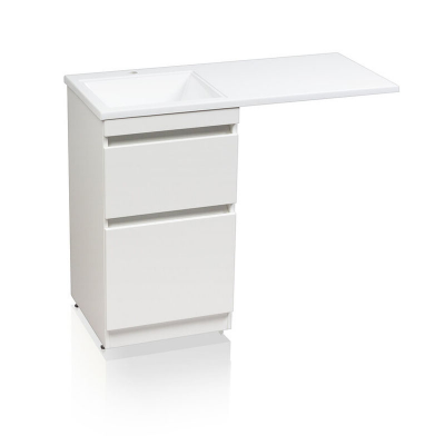 Тумба Style Line Даллас 130 R с раковиной над стиральной машиной, белая