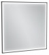 Зеркало подвесное в ванную с подсветкой 80 см Jacob Delafon Allure EB1435-S14, лакированная рама черный сатин  (EB1435-S14)