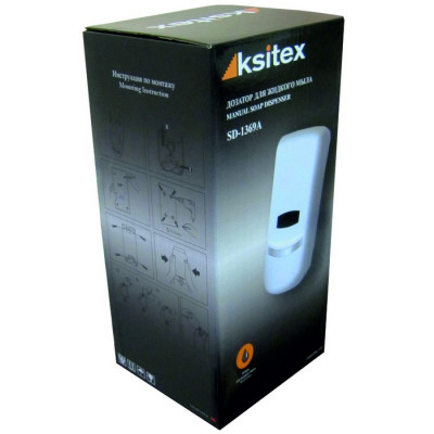 Ksitex SD-1369A дозатор для мыла, белый