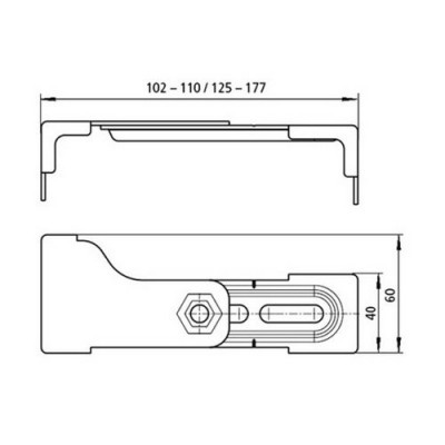 Sanit 17.257.00..T000 кронштейн для стенового крепления