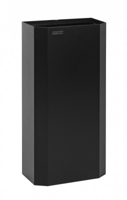 Мусорное ведро Mediclinics PPA4279B, 40л., без крышки, материал: сталь, поверхность: матовая, цвет: черный (эпоксидная краска)