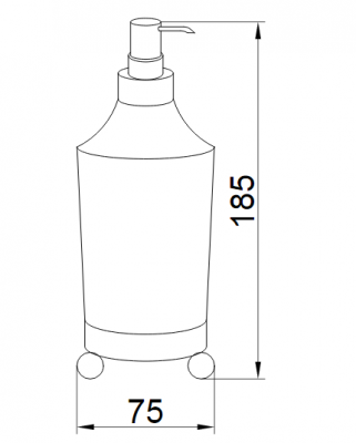 Boheme HERMITAGE 10389 дозатор жидкого мыла настольный, хром