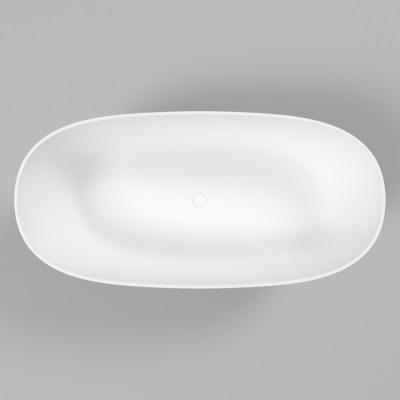 Ванна овальная WHITECROSS Onyx A 160x75 белый мат иск. камень (0204.160075.200)