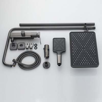 Душевая система Raffine F3699T, оружейная сталь