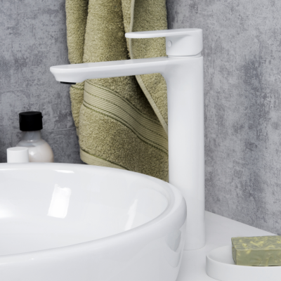 WasserKRAFT Mindel 8503H смеситель для раковины, белый