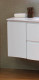 Шкафчик Cezares Vague 44228/44222 34 см подвесной, цвет bianco lucido  (44228)