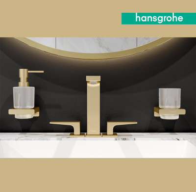 Диспенсер гигиенических пакетов Hansgrohe AddStoris 41773990 (золото)