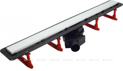 Душевой лоток Pestan Confluo Frameless Line White Glass 13701216, 950мм  Нержавеющая сталь / ABS-пластик
