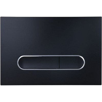 Клавиша смыва Esbano OVL-17MB ESINOVL17MB черная ABS-пластик