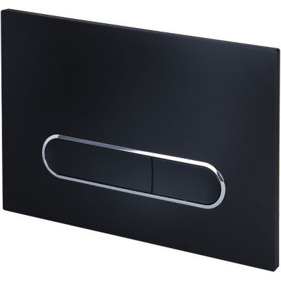Клавиша смыва Esbano OVL-17MB ESINOVL17MB черная ABS-пластик