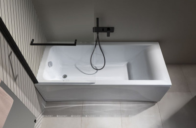 Акриловая ванна Aquanet Bright 180x80 с каркасом пристенная прямоугольная (00233143)
