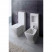 CERAMICA ALA CRAZY 25BD/CM биде 35 см х 61 см с задней цистерной, белое