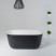 Balteco Azur Black ванна из искусственного камня Xonyx, 154 см х 68 см
