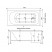 Aquanet Roma 00205505 ванна акриловая 160 см х 70 см, белая