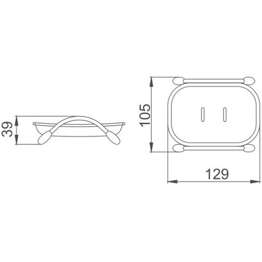 Мыльница Haiba HB333 настольная (пластик) зеленый