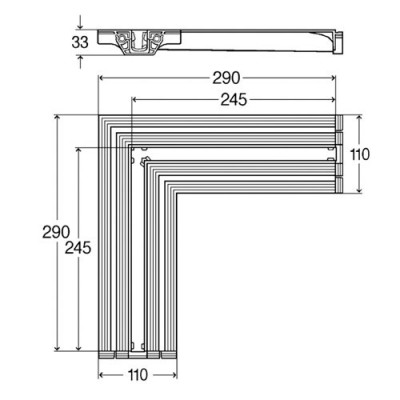 Viega Advantix Vario 708924 угловой соединительный элемент 90°, 29 см x 29 см