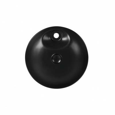 Накладная раковина Aquanet MOON-2-MB диаметром 43 см, черная матовая (273671)