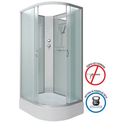 Душевая кабина Niagara Classic 120х90 L NG-33294-14LBK асимметричная