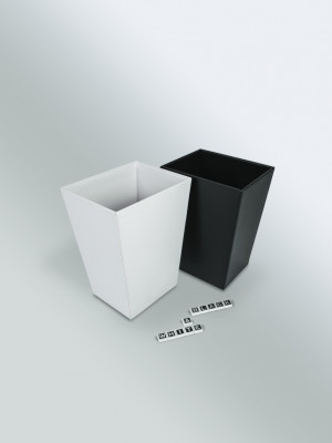 COLOMBO Black & White B9202.EPB корзина для мусора для бумаг (белая)