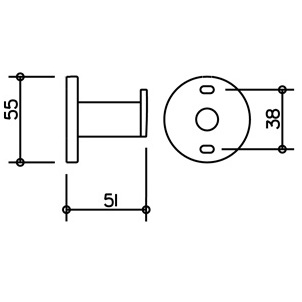 Крючок для полотенца Keuco Plan 14914010000 хром