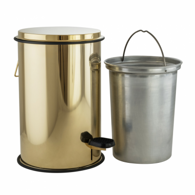 Ведро для мусора 5л MIGLIORE Complementi 21958, золото