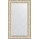 Зеркало настенное Evoform ExclusiveG 135х80 BY 4254 с гравировкой в багетной раме Виньетка серебро 109 мм  (BY 4254)