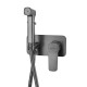 Гигиенический душ со смесителем Shevanik S9905T, оружейная сталь (S9905T)
