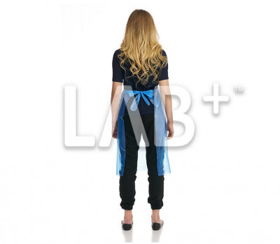 Фартуки одноразовые полиэтиленовые голубые