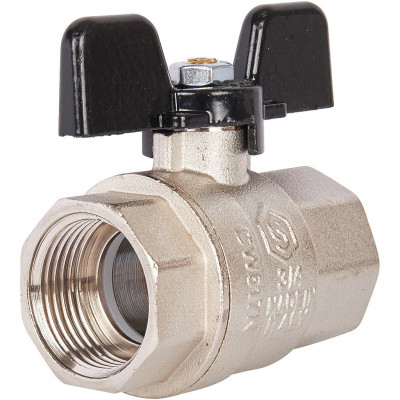 Кран шаровой полнопроходной, ВР/ВР, ручка бабочка 3/4 STOUT (SVB-0002-000020)