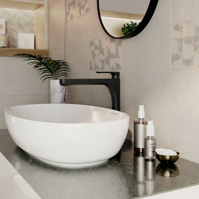 Раковина-чаша Kerama Marazzi Plaza 60 PLR.wb.60 белая глянцевая овальная
