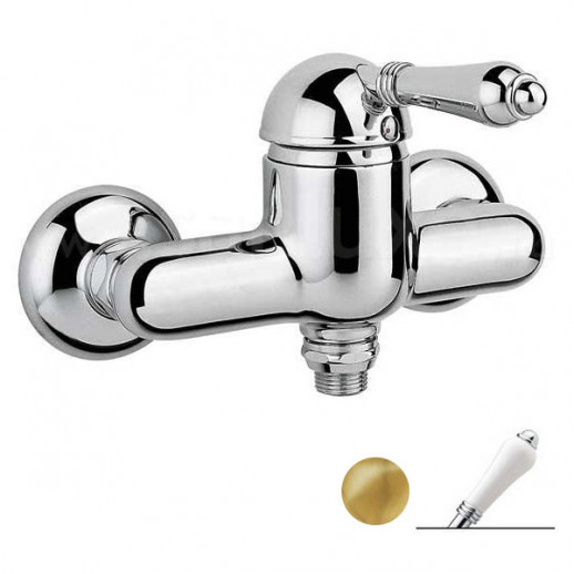 Nicolazzi Classica 3405 GB 76 смеситель для душа, золотая латунь/ручка P.Mont Blanc
