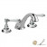 Nicolazzi Classica 1408 BZ 78 смеситель для раковины с д/к, бронза/ручки P.Mont Blanc