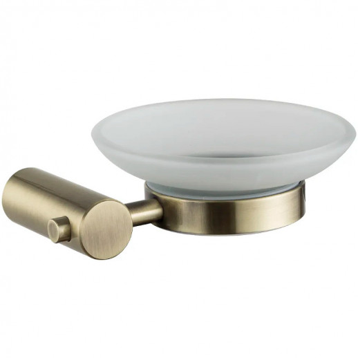 Мыльница Haiba HB8402-4 (нерж сталь стекло) бронза