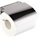 Держатель туалетной бумаги Haiba HB504 с крышкой (металл) хром  (HB504)
