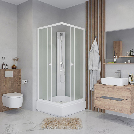 Душевая кабина Niagara Promo 80x80 P80/26Q/MT/BK квадратная