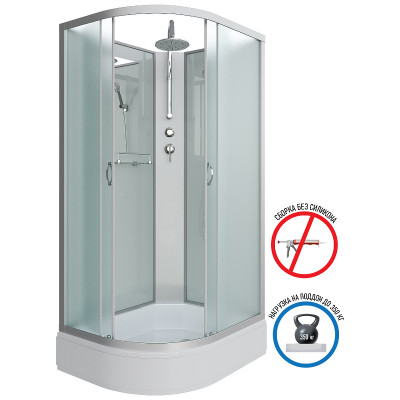 Душевая кабина Niagara Classic 120х90 R NG-33294-14RBKT асимметричная