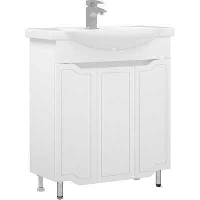 Тумба под раковину Corozo Мирра 75 SD-00001515 белая напольная