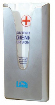 Lime Диспенсер для гигиенических пакетов серый 29.5 х 5.5 х 13.5 см