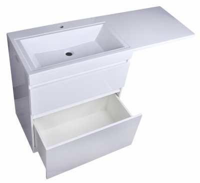 Тумба Style Line Даллас 140 R с раковиной над стиральной машиной , белая