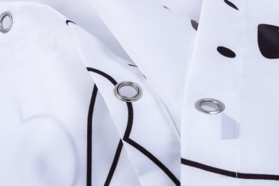 Шторка для ванной FIXSEN PANDA (FX-2501), цвет черный