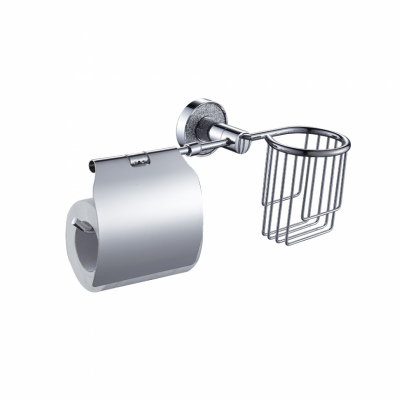 GFmark 4816 держатель с крышкой для туалетной бумаги и освежителя, хром