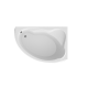 Ванна акриловая 1Marka Catania 160x110 R асимметричная 210 л белая (01кт1610п)  (01кт1610п)