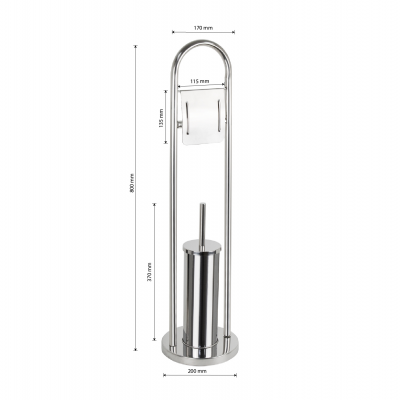 GFmark 401 напольная стойка для туалета, хром