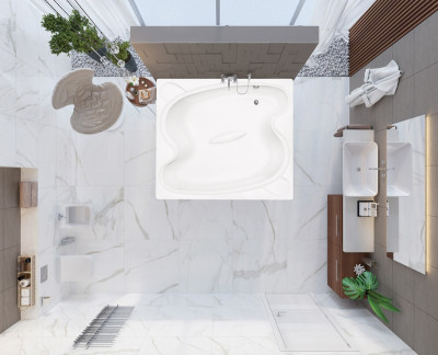 Акриловая ванна Vagnerplast Helios 194x170 прямоугольная