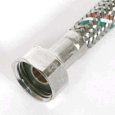 Гибкая подводка для воды UNI-FITT ВВ 1/2" 80 см оплетка из нержавеющей стали (500S2008)