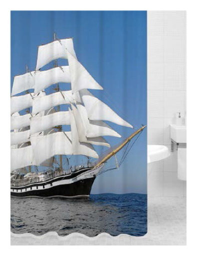 Bath Plus PRINT DSP3025 шторка для ванной (Парус), 180 см x 200 см