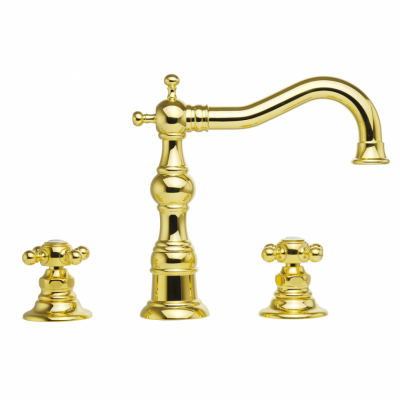 MIGLIORE Arcadia 18397 смеситель для раковины на три отверстия, золото