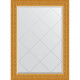 Зеркало настенное Evoform ExclusiveG 102х75 BY 4181 с гравировкой в багетной раме Сусальное золото 80 мм  (BY 4181)